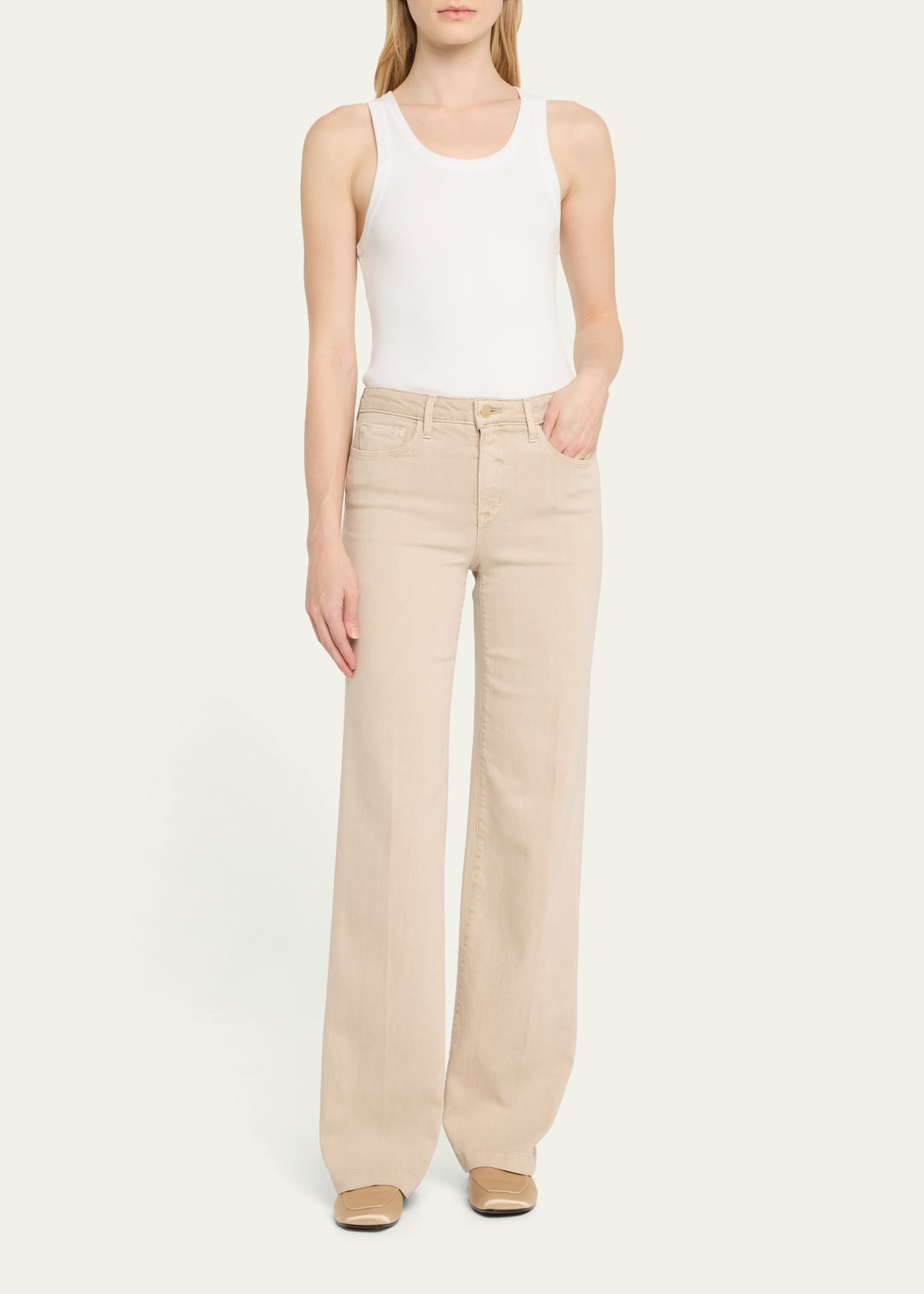 Clayton High Rise Wide-Leg Jeans - 2