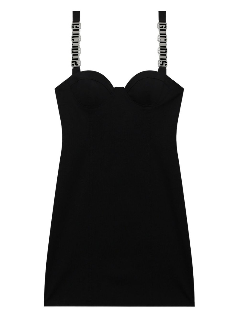 logo-plaque mini dress 1