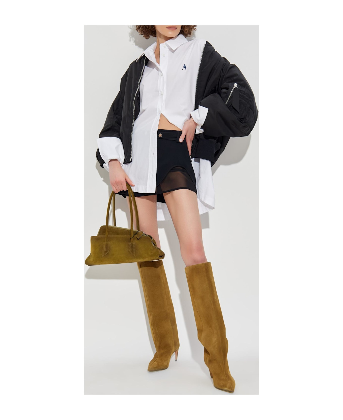 The Attico Skirt With A Slit - 2