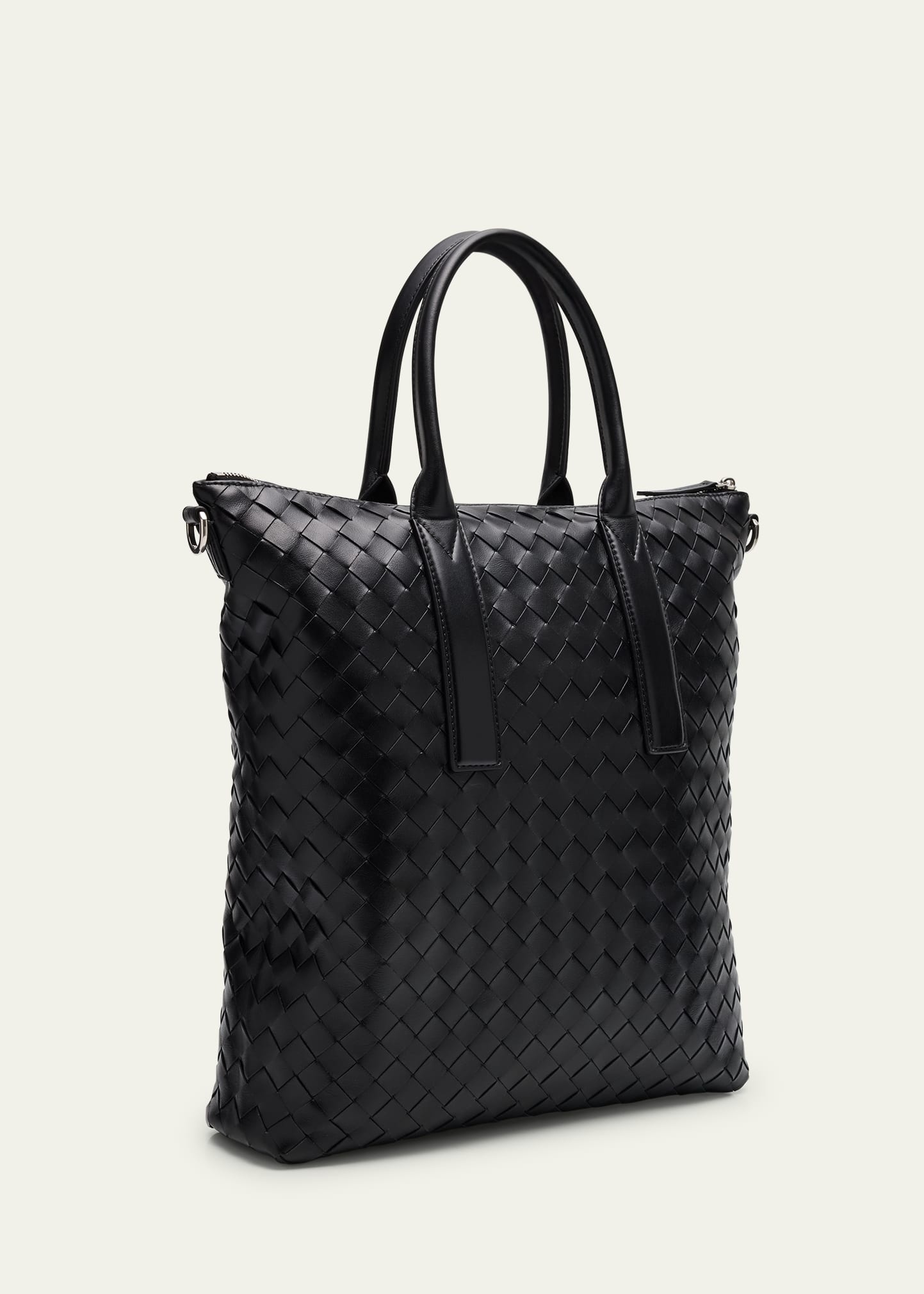 Men's Intrecciato Zip North-South Tote Bag - 3