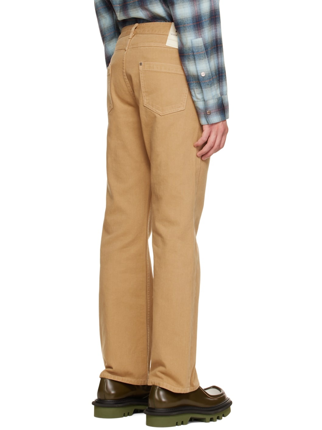 Tan Dyed Jeans - 3