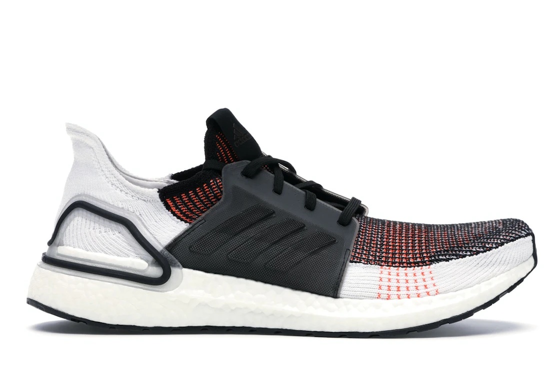 adidas Ultra Boost 2019 Black White Solar Orange - 1