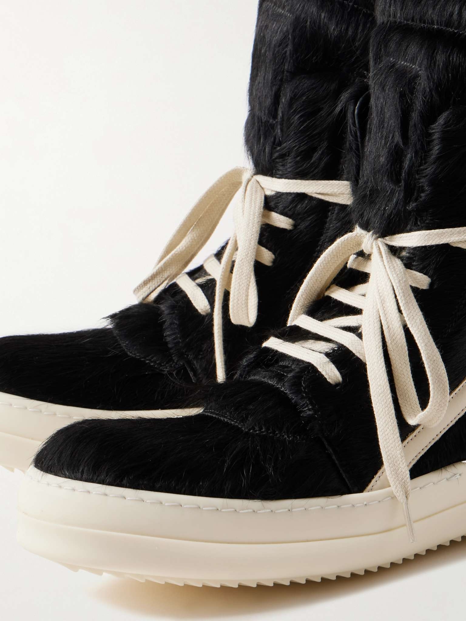 Geobasket Calf Hair and Leather High-Top Sneakers - 6