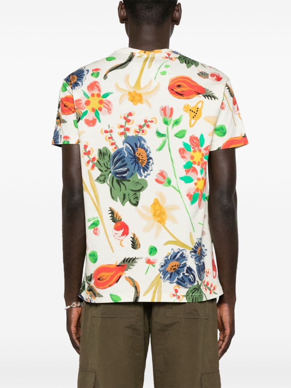 Folklore-print cotton T-shirt - 4