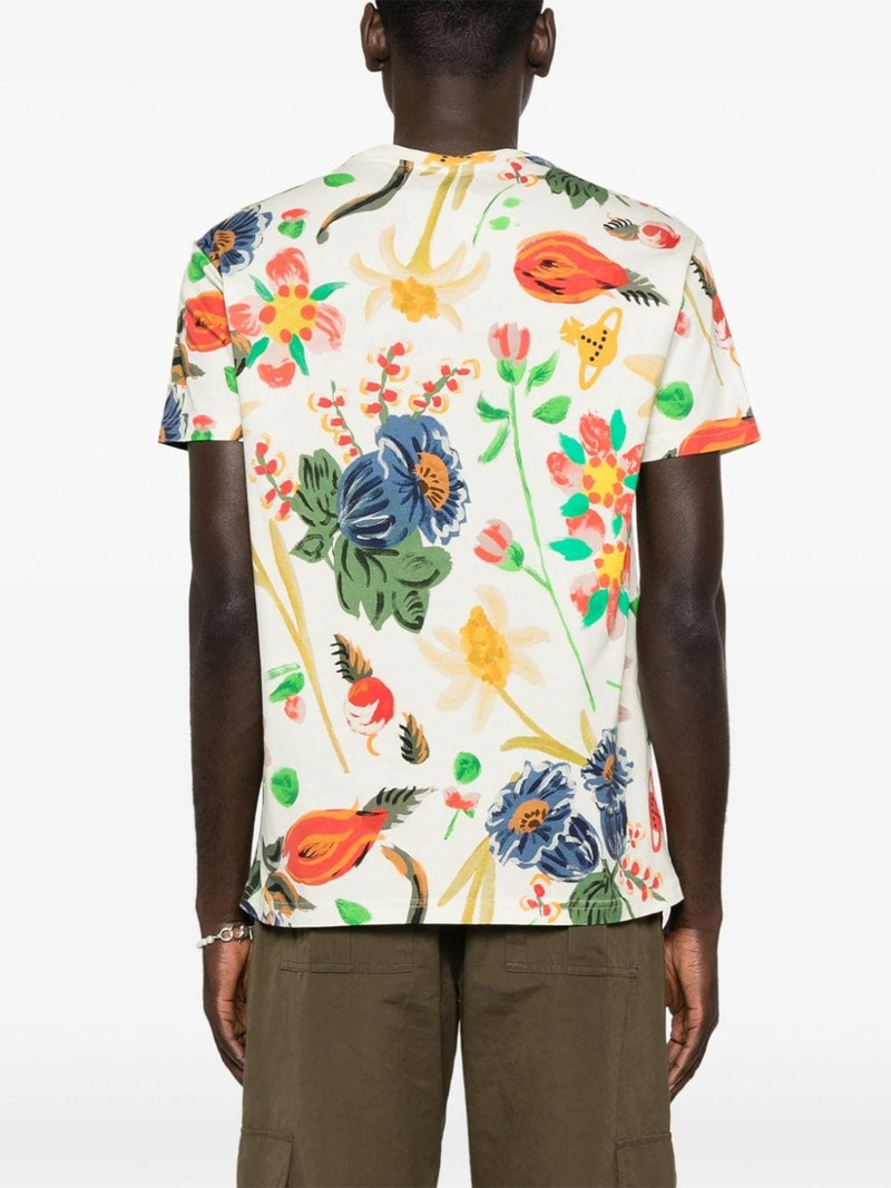 Folklore-print cotton T-shirt 4