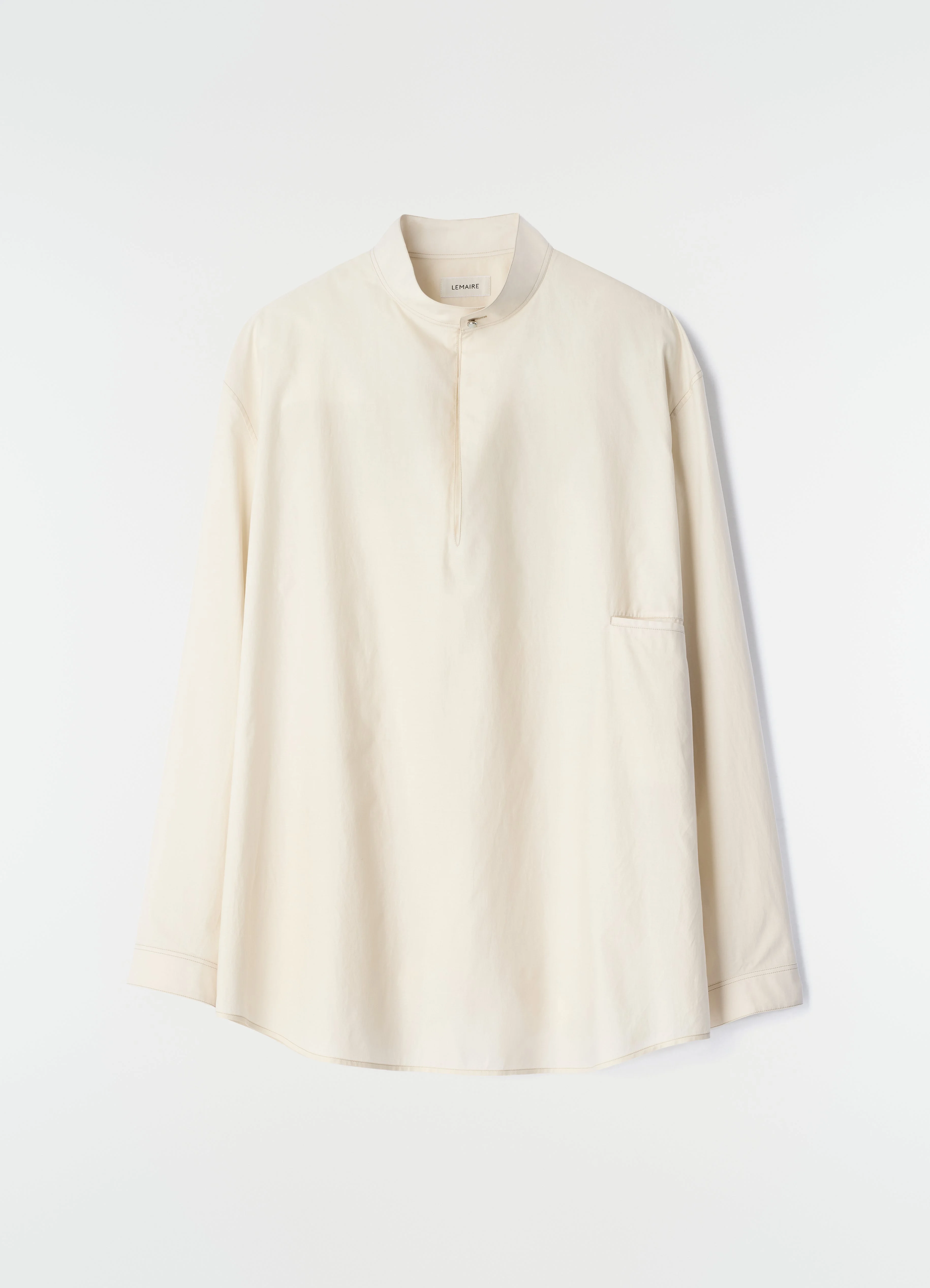 SAILOR TOP IN WASHED COTTON AND SILK BLEND - 1