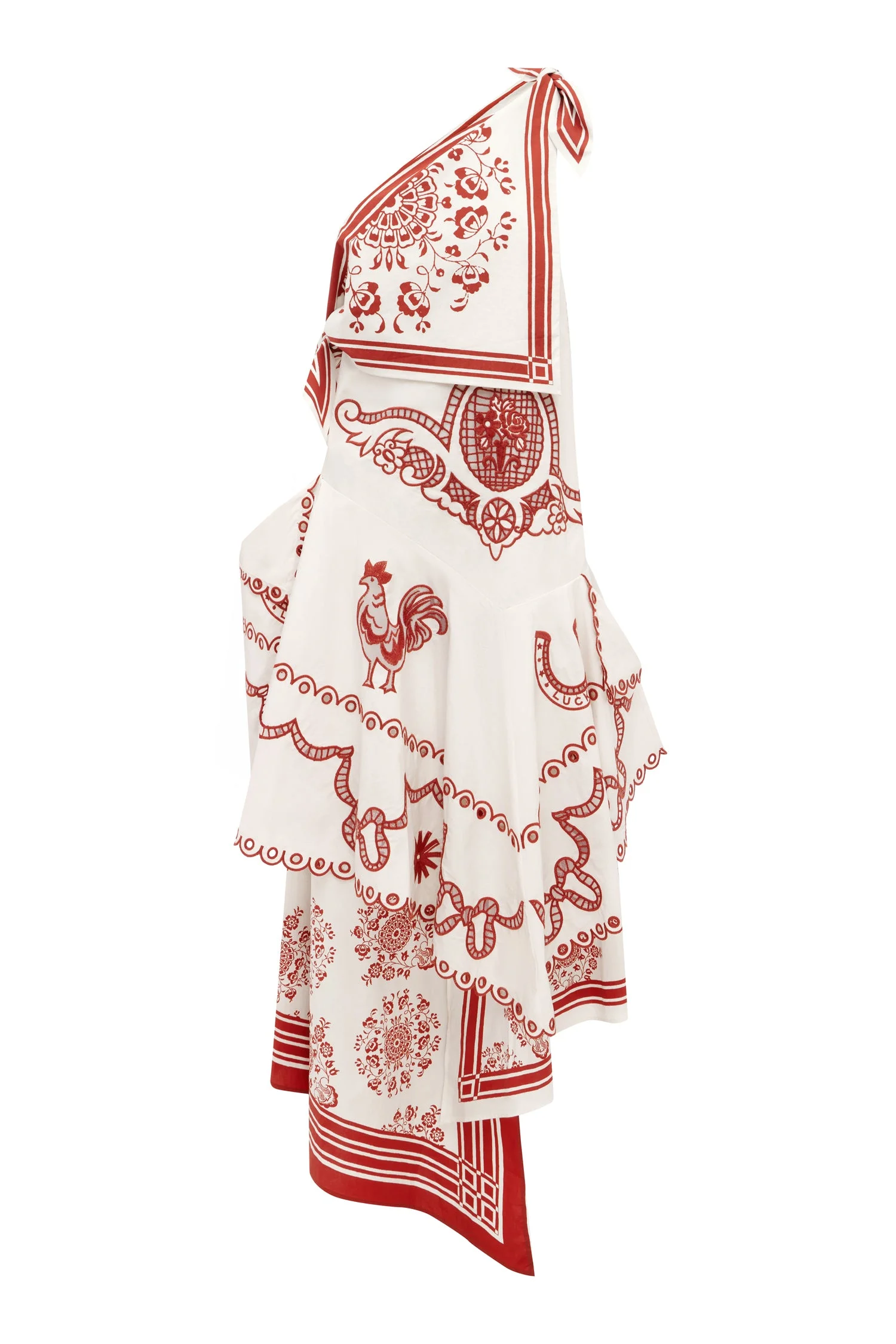 Giddy Embroidered Midi Dress - 1
