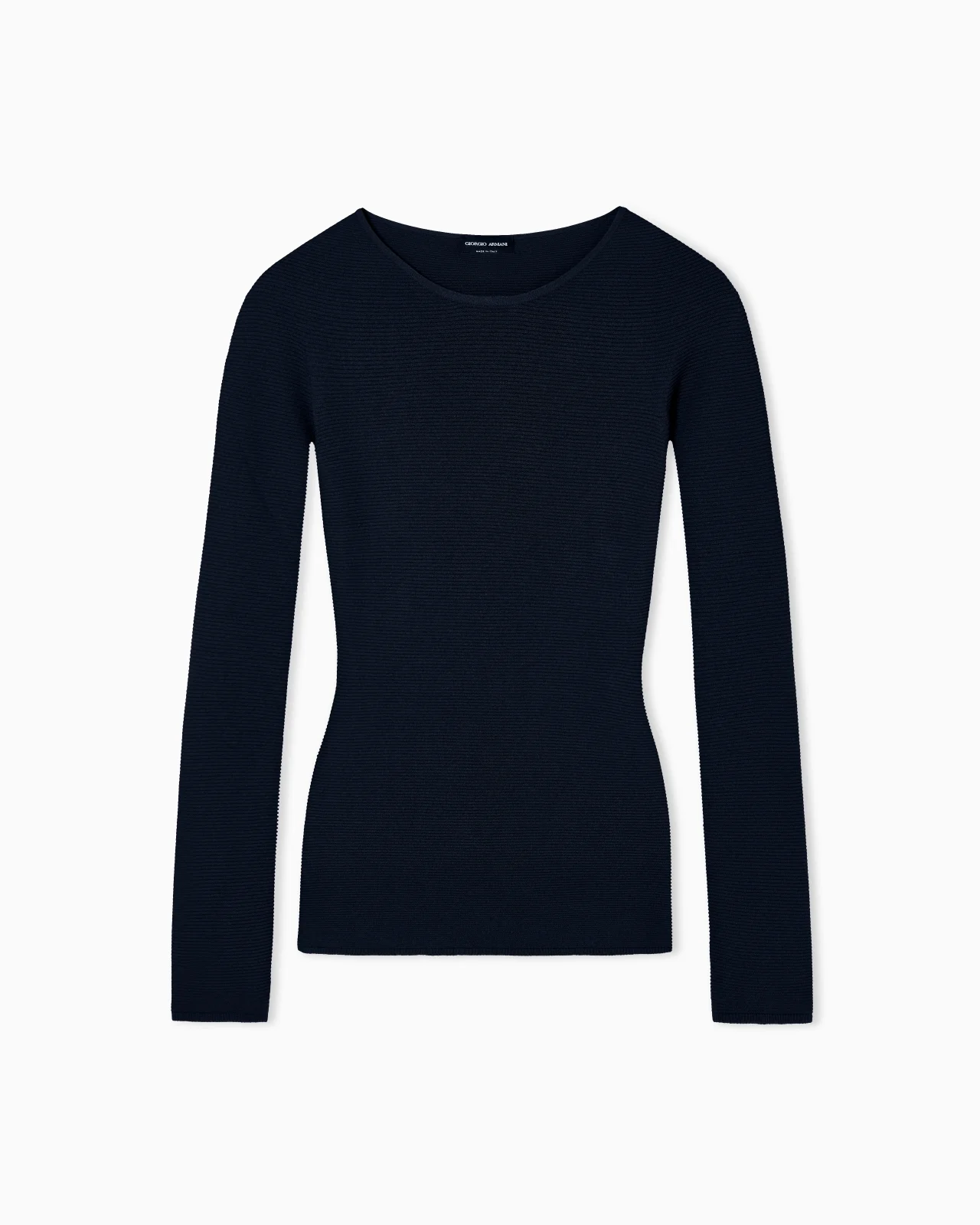 링크 스티치 viscose 긴 소매 점퍼 - 1