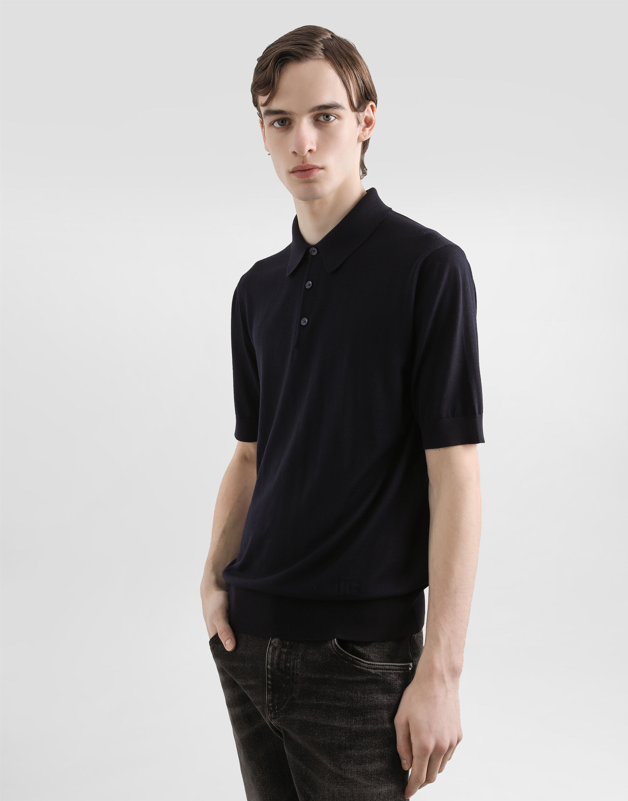 Fine-gauge wool polo shirt - 2