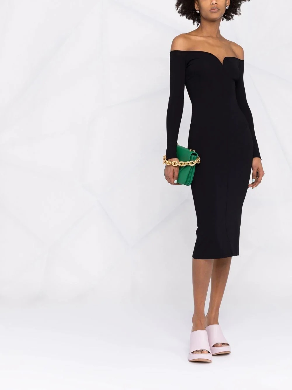 Valeska off-shoulder midi dress - 2