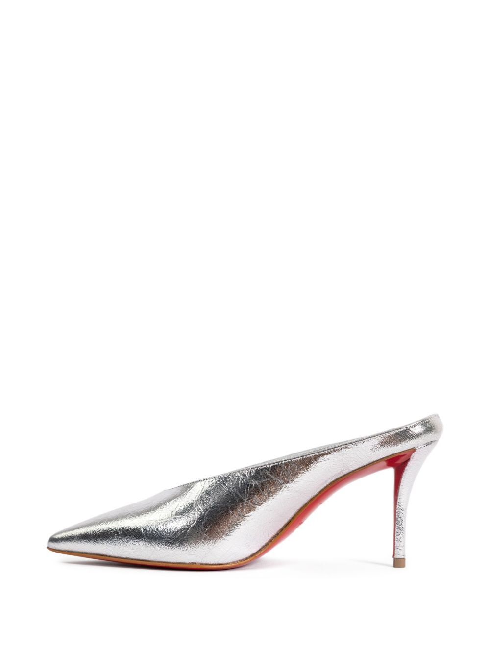 80mm Miss Z Slimimule metallic-leather mules - 3