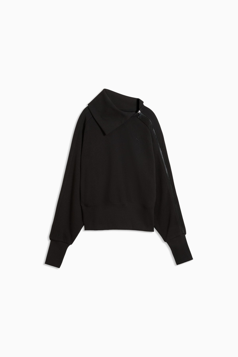 T7 Women's Asymmetrical Zip Sweatshirt 1