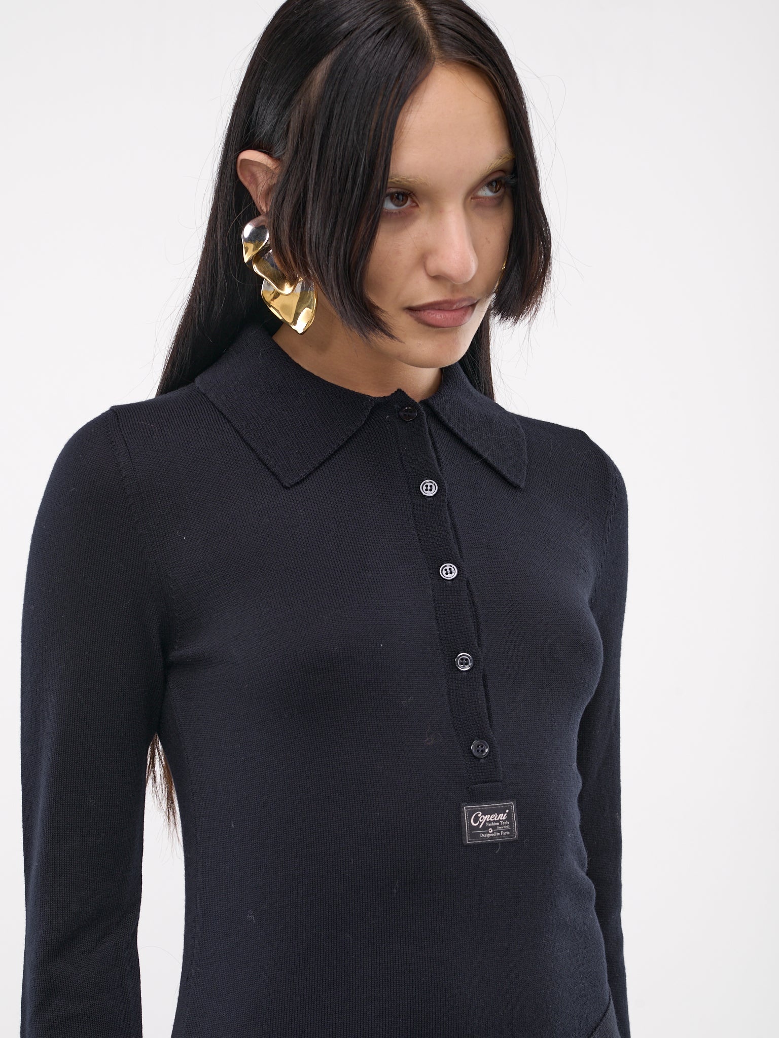 Knotted Sleeved Dress - 4