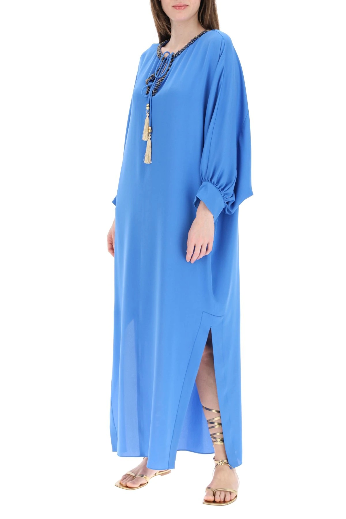 OCROMA SILK CAFTAN DRESS - 2