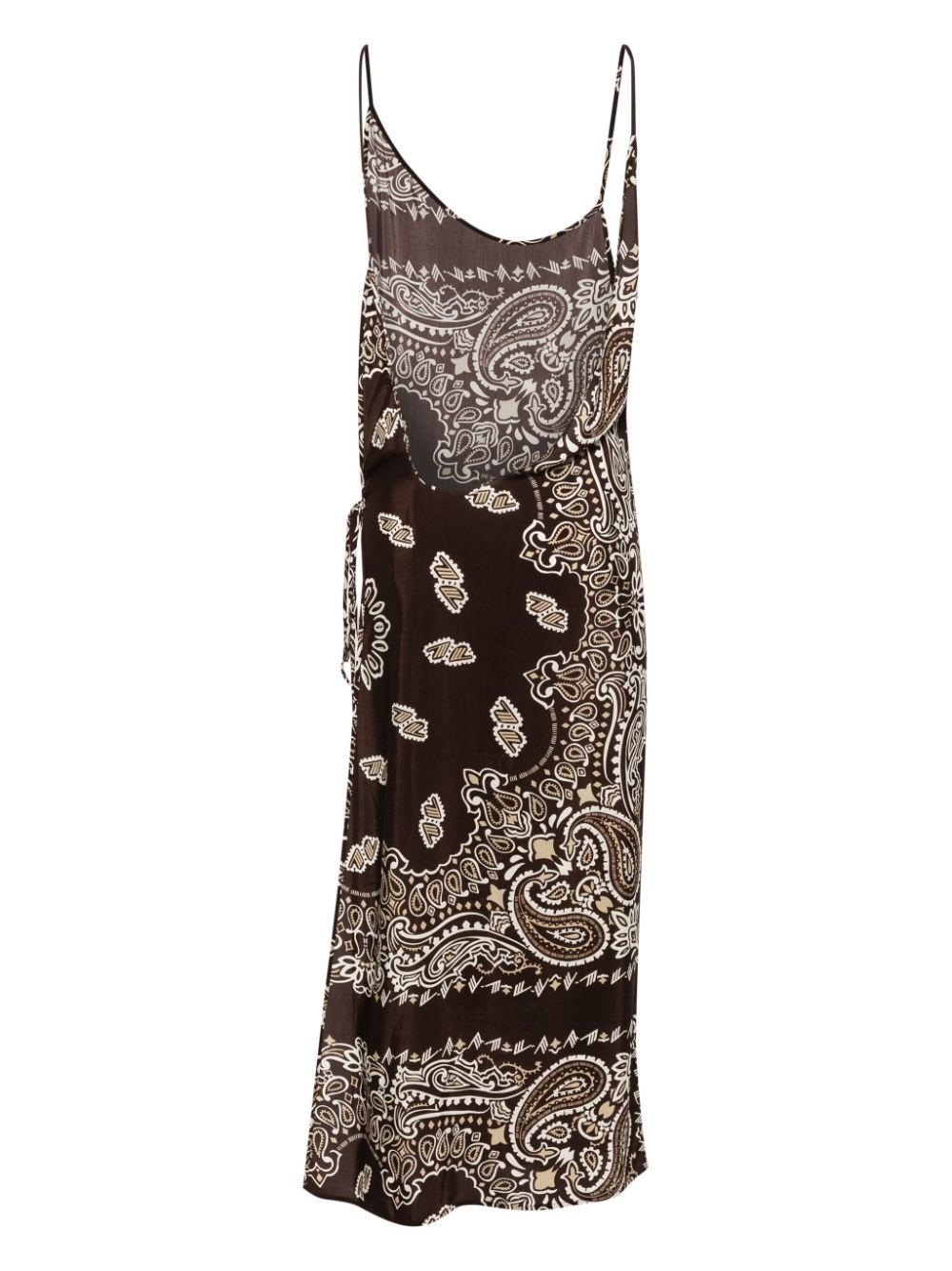 bandana-print midi dress - 2