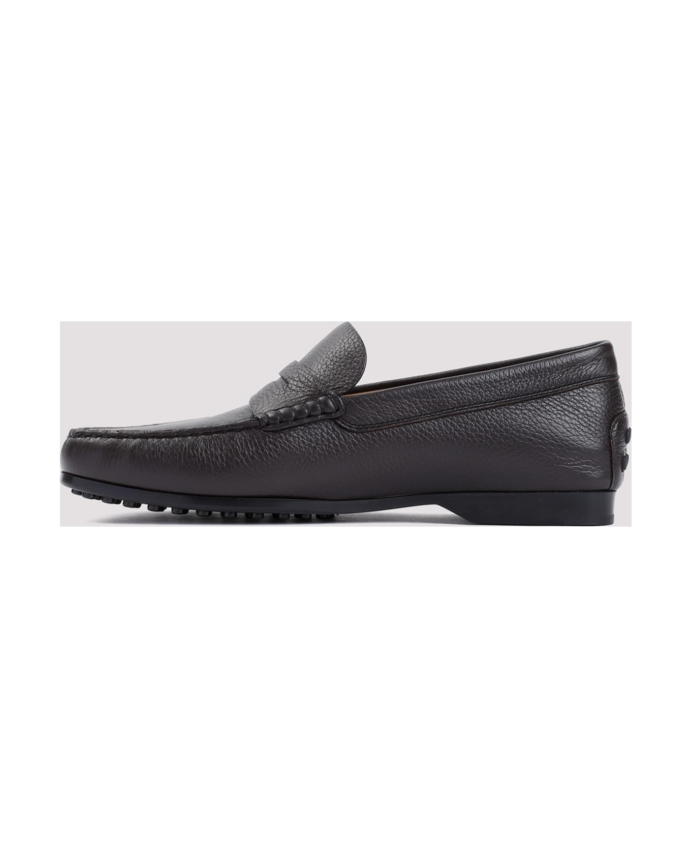 Dark Brown Deerskin Loafer - 4
