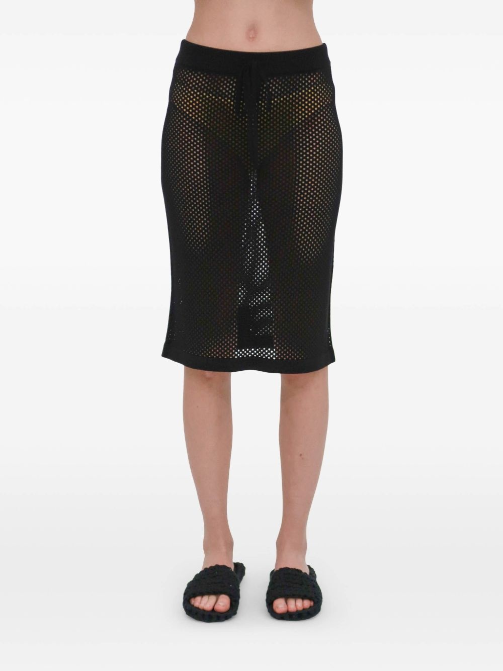mesh knitted skirt - 6