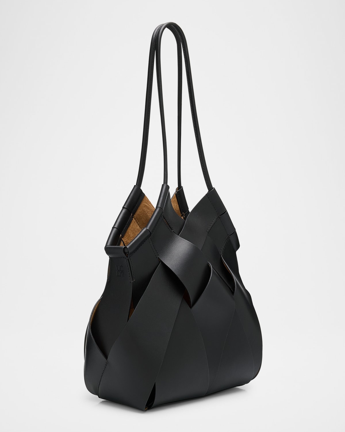 Charlotte Woven Leather Tote Bag - 3