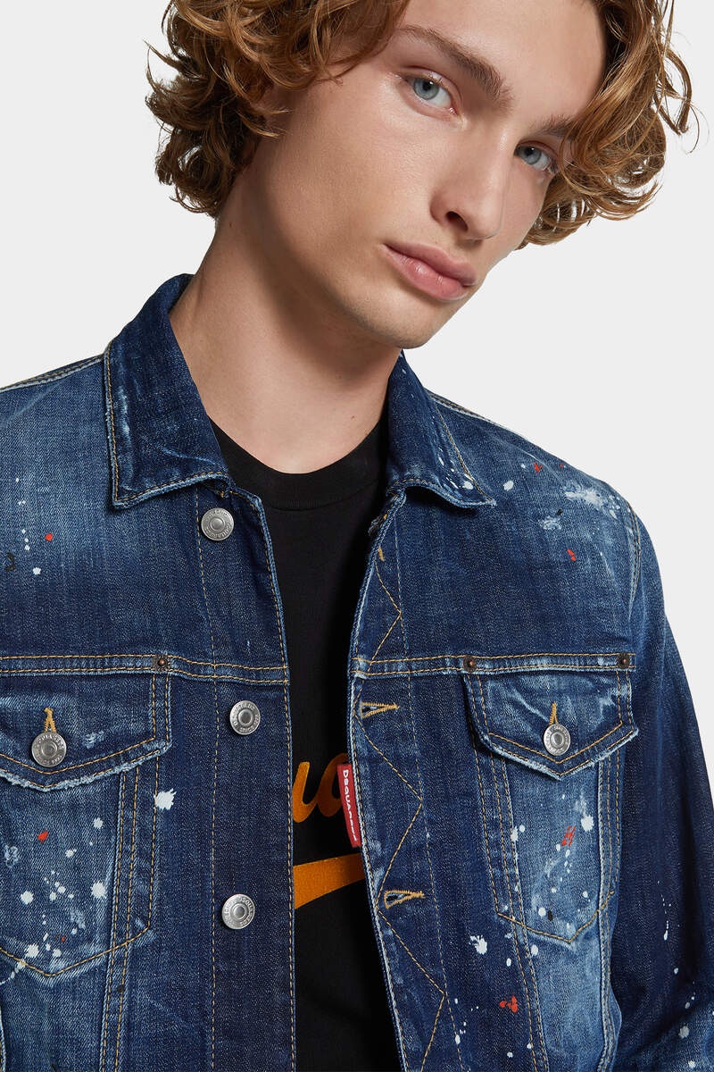 MEDIUM EASY WASH DAN JEAN JACKET - 5