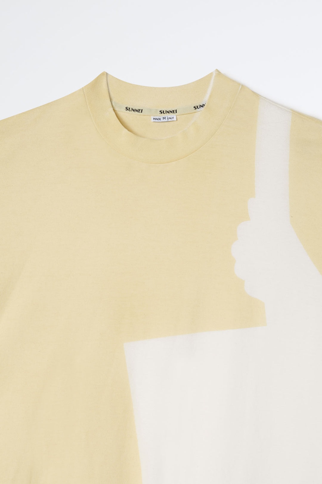 HAND SPRAYED LIGHT YELLOW T-SHIRT - 10