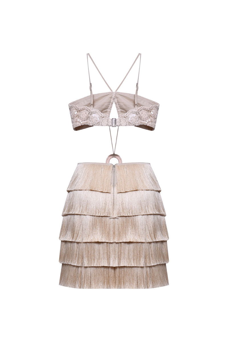 CROCHET BLOOM CUT OUT MINI DRESS 5