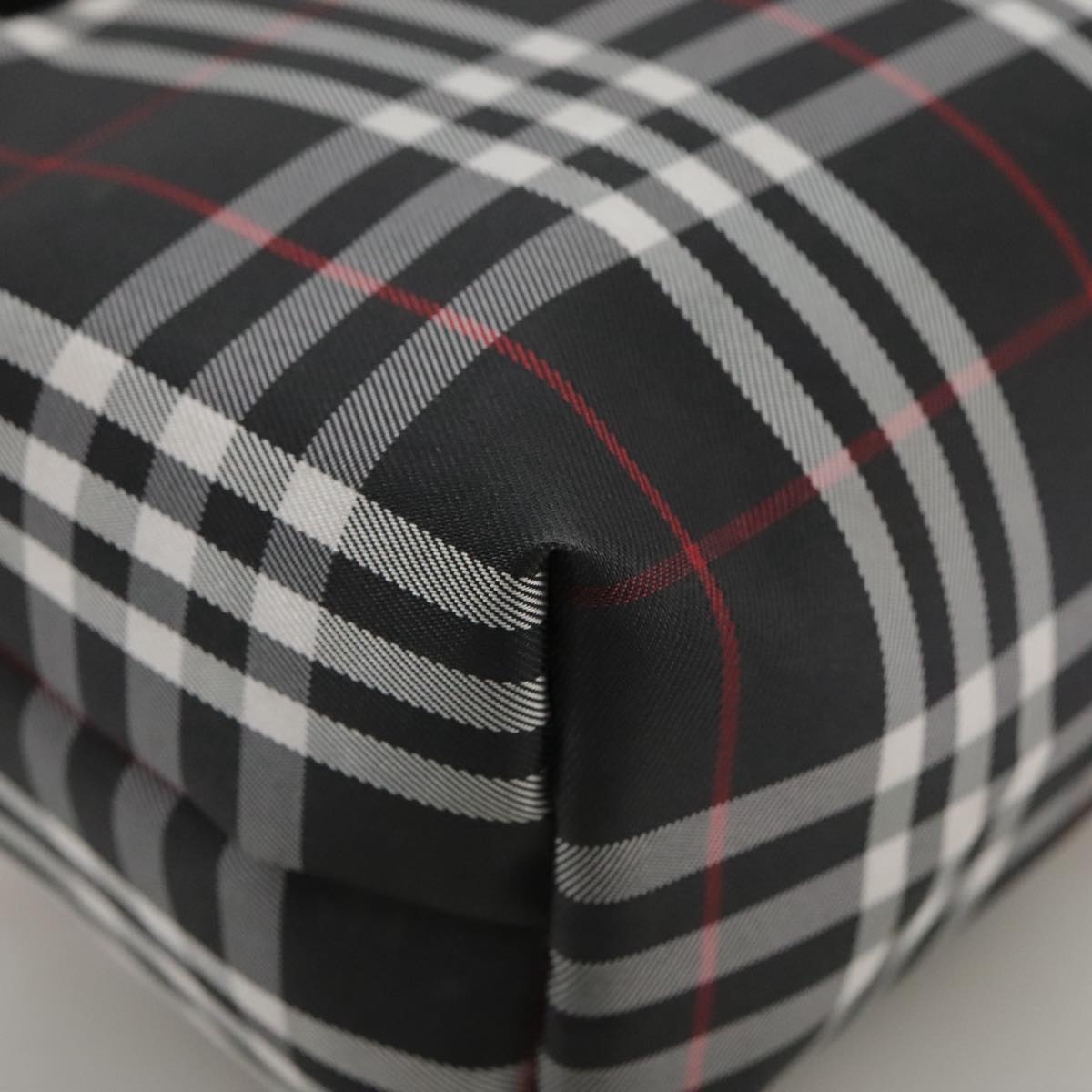 Burberry Nova Check Hand Bag Nylon Black - 9