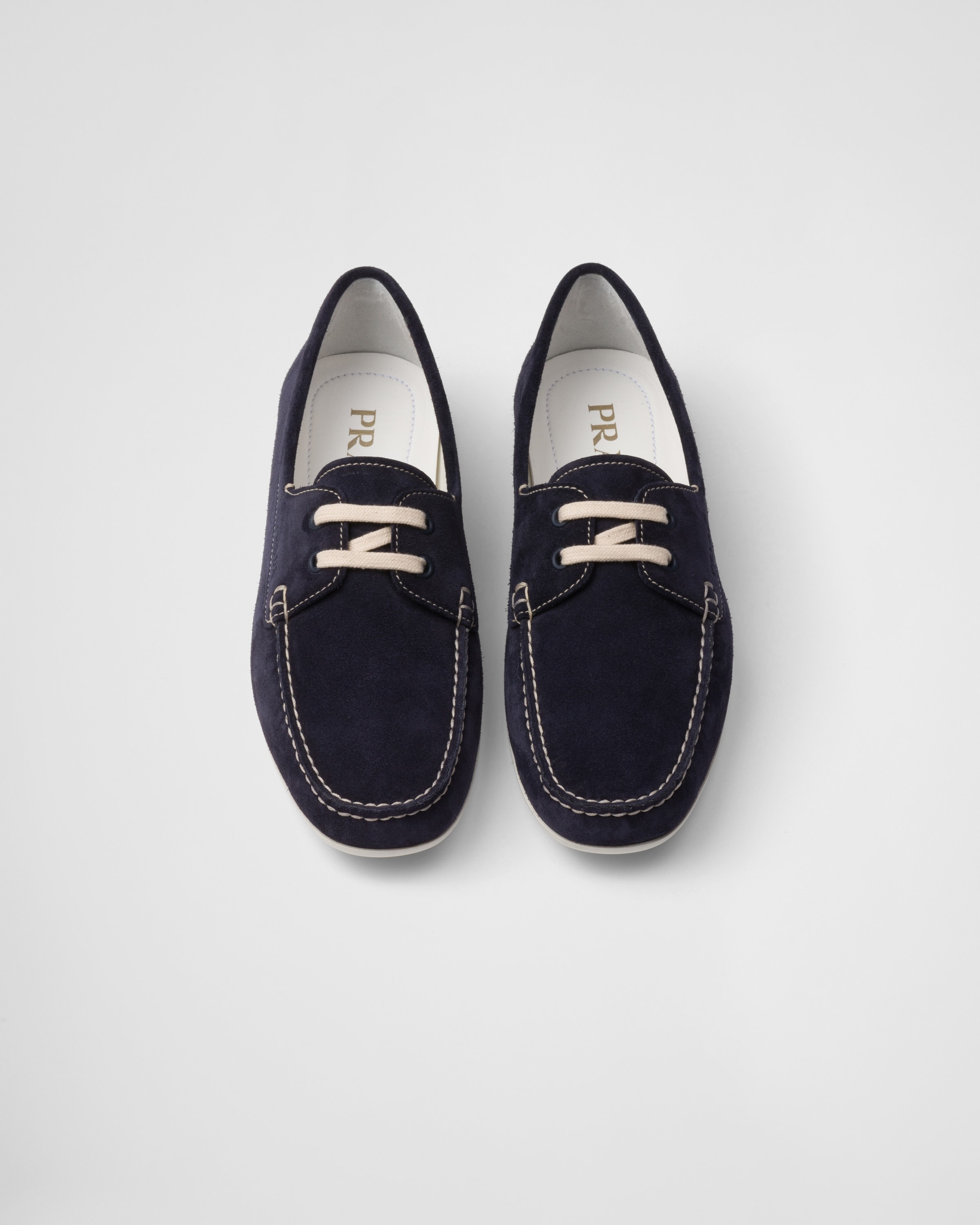PRADA 大人のお洒落 ローファー 軽量ソール Suede driving shoes Prada Suede driving shoes | REVERSIBLE