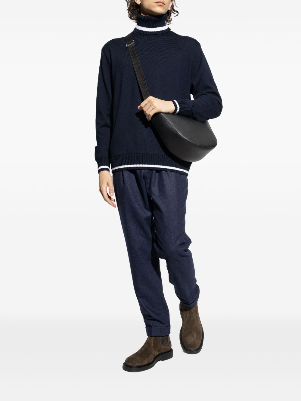 turtleneck wool sweater - 2