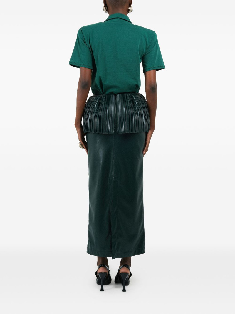 pleated balloon maxi skirt 6