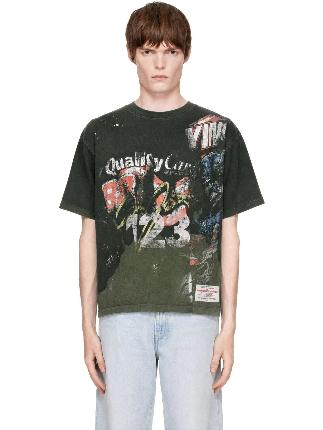 Green 'America's In A Race' Tyler T-shirt - 1