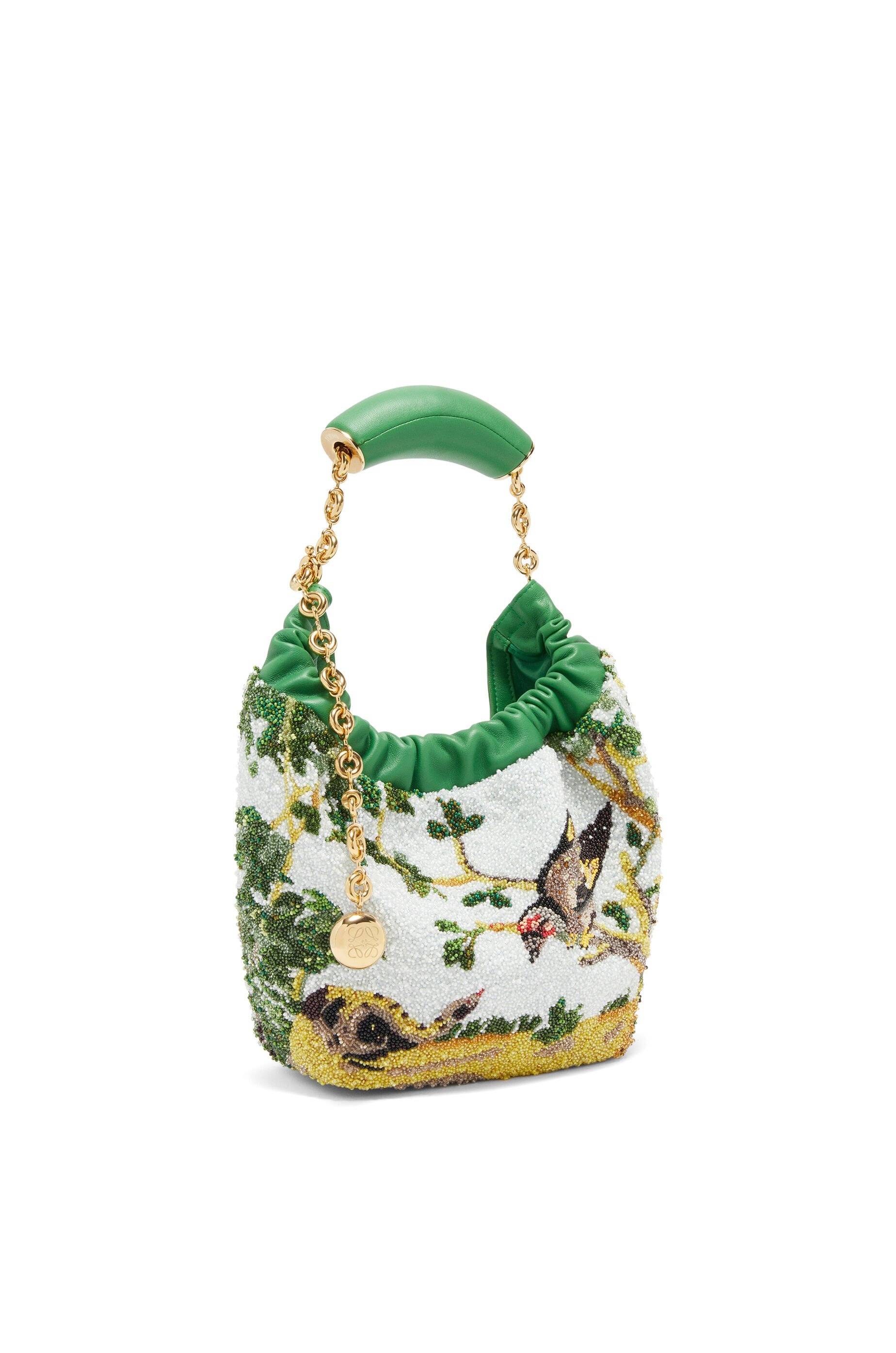 Mini Squeeze bag in beaded leather - 5