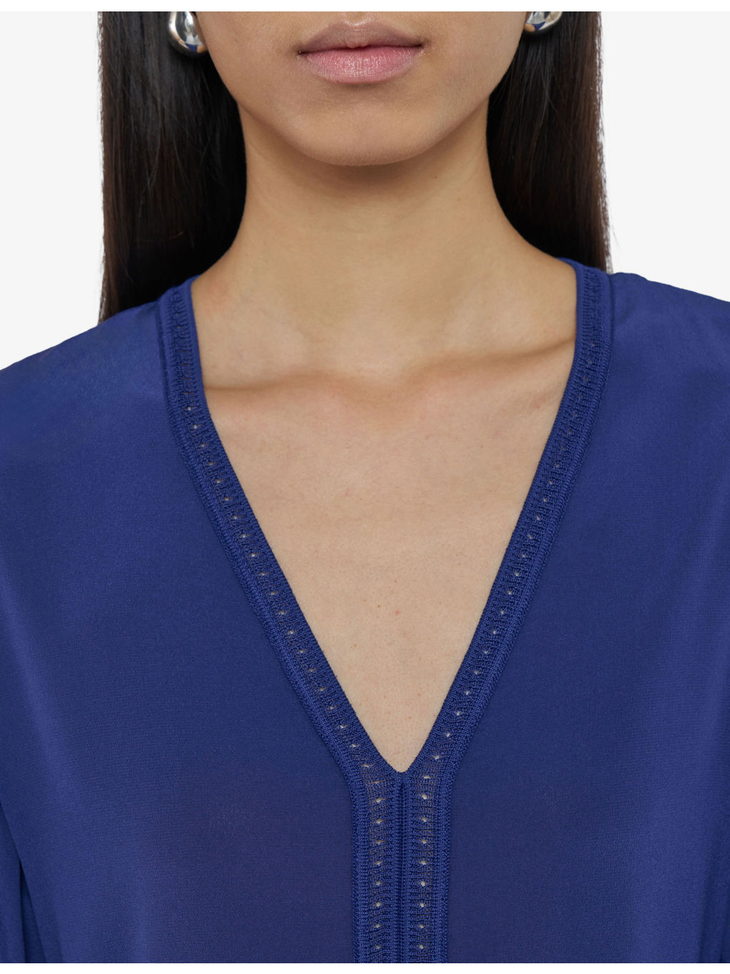 Siam Knitted-Trim Silk-Crepe Mini Dress - 5