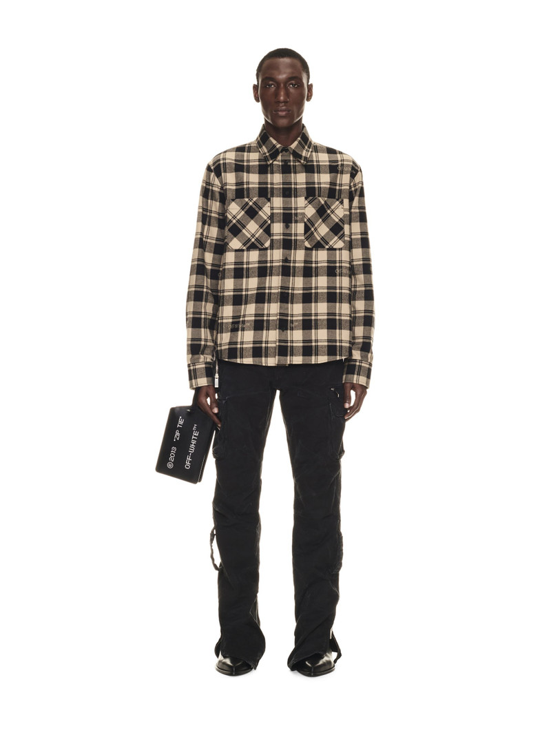 Off-White Garmdyed Canv Round Cargo Pa Black No Co outlook