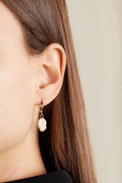 Isabel Marant Gold-tone bone earrings outlook