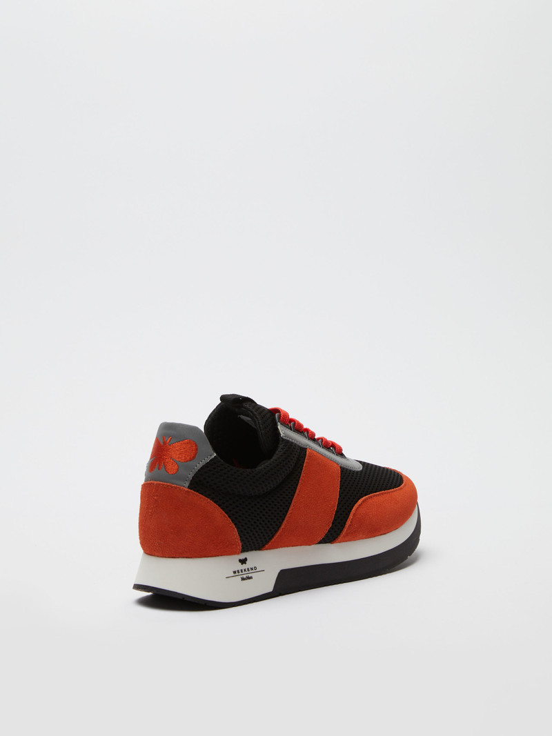 RARO Technical fabric and leather sneakers 3