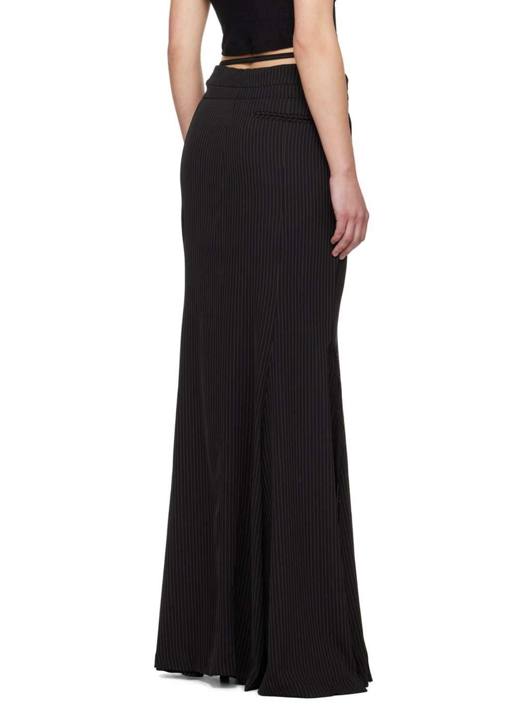 Black Mermaid Maxi Skirt - 3