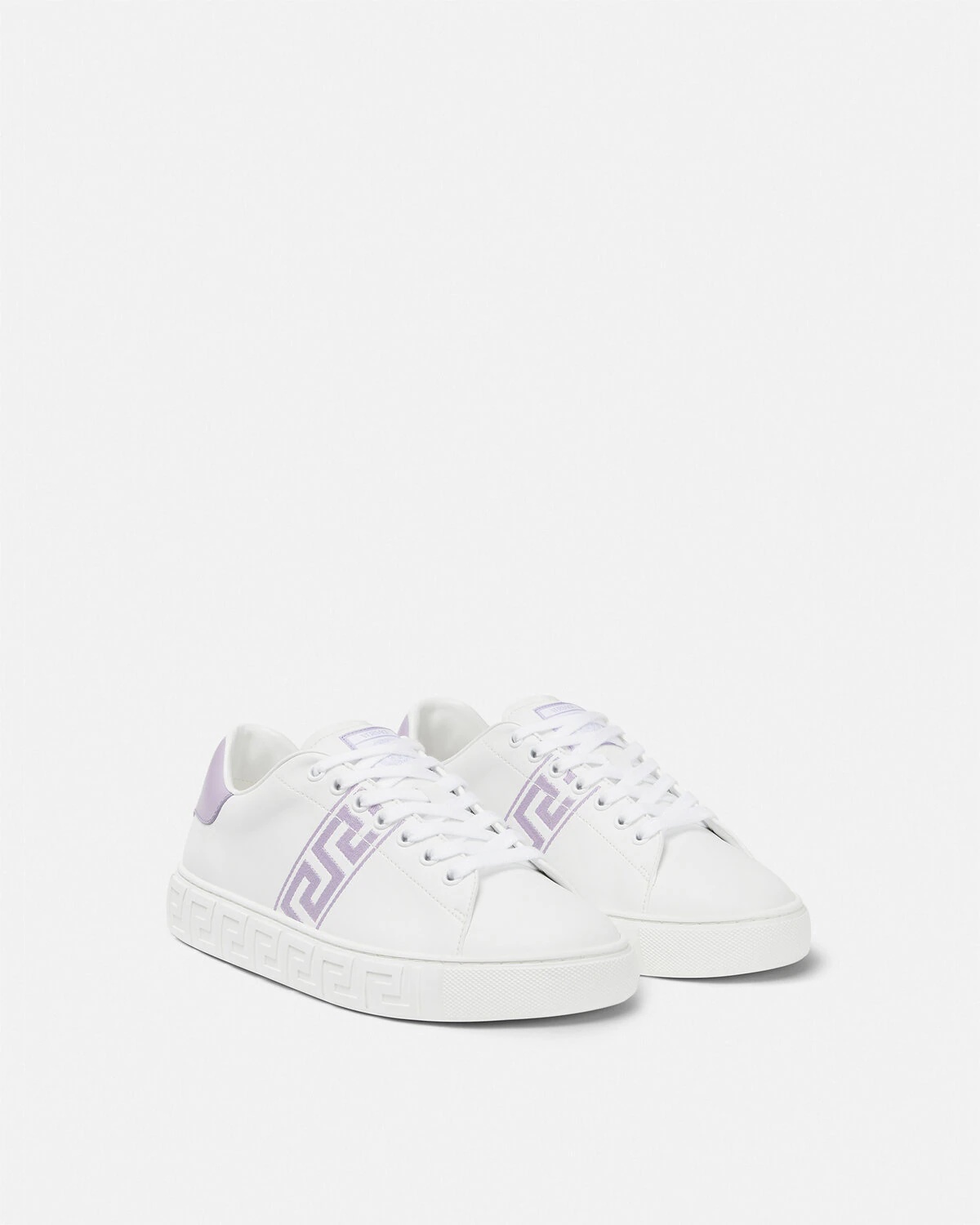 Embroidered Greca Sneakers - 2