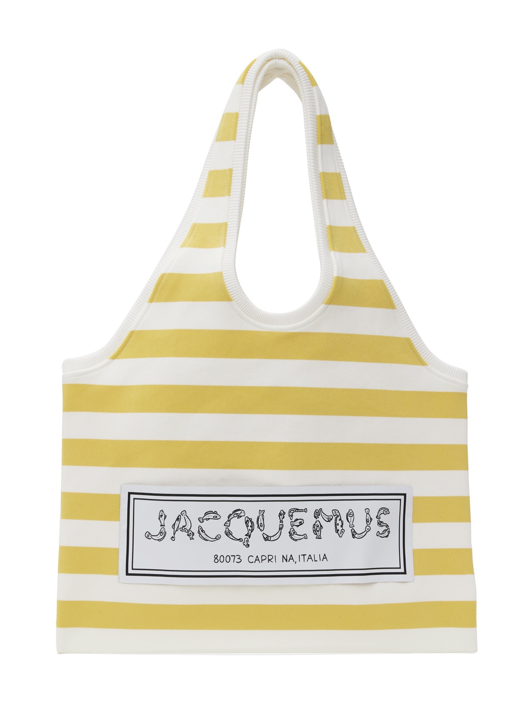 Yellow & White La Casa 'Le sac Marcel' Tote - 1