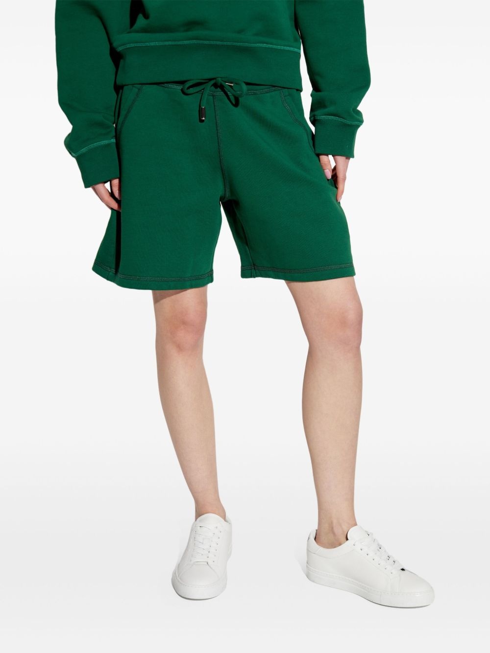 printed track shorts - 3
