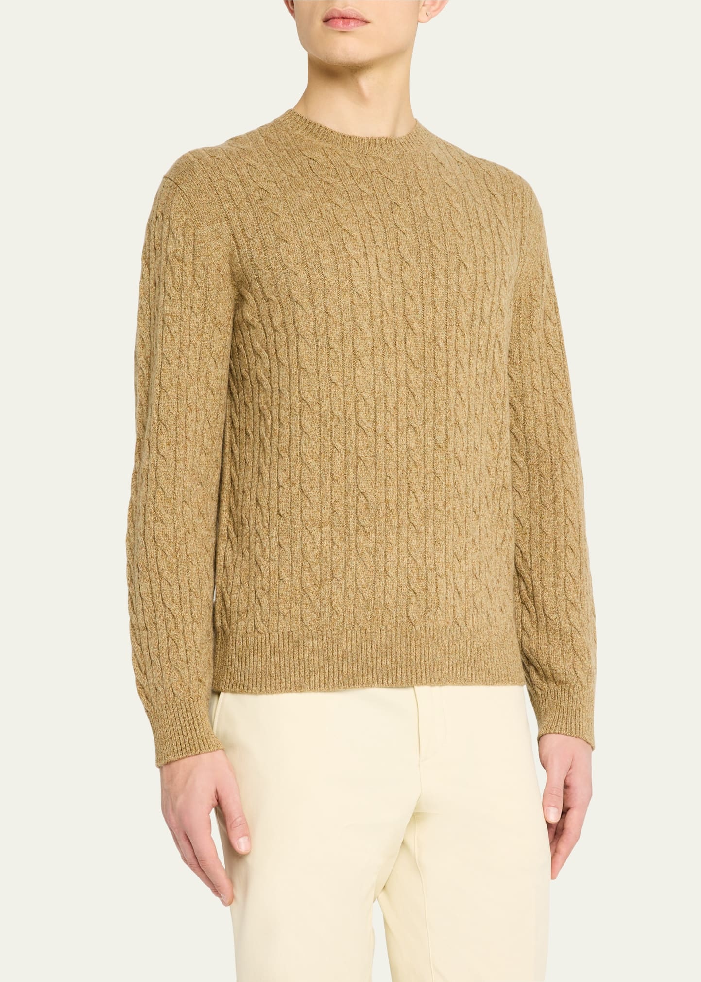 Men's Treccia Baby Cashmere Crewneck Sweater - 4