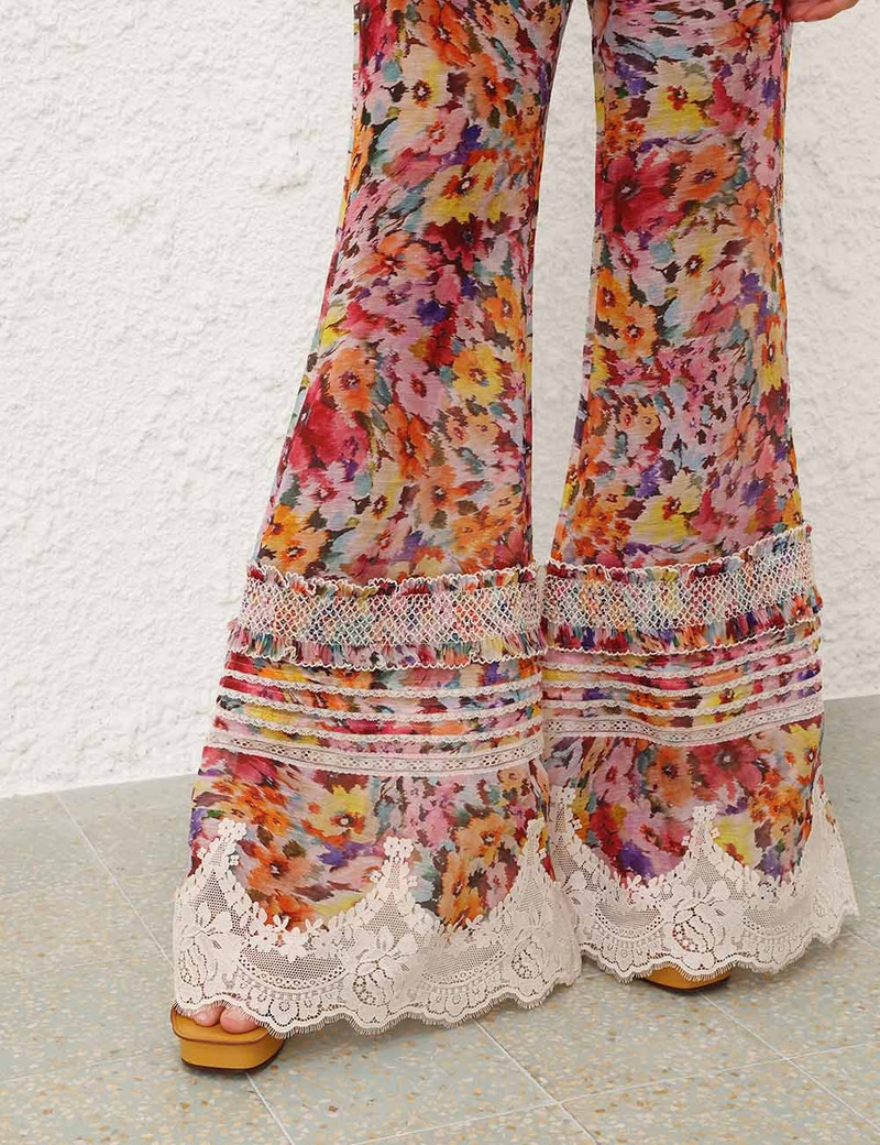 LUNA SHIRRED FLARE PANT 5