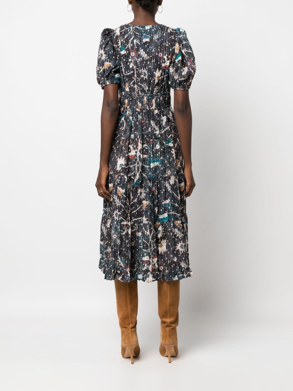 Thelma printed midi dress - 4