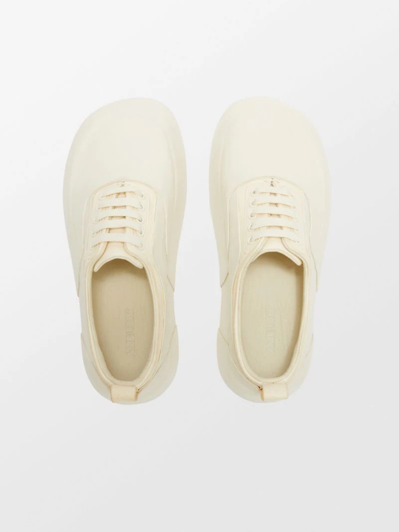 LEATHER MIX LOW TOP SNEAKER - 3