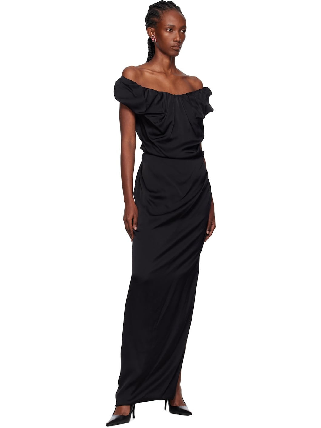Black Long Ginnie Amber Maxi Dress - 4