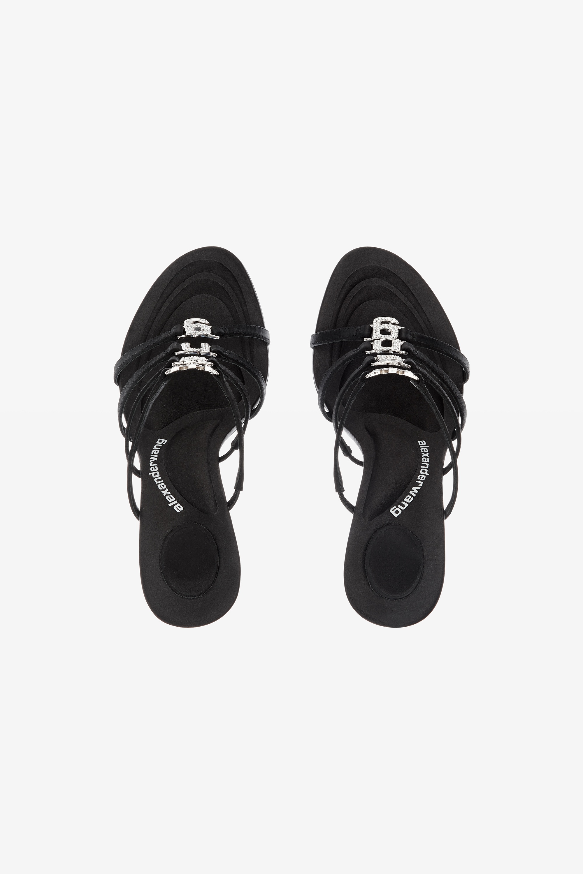 NALA 105 LOGO SANDAL IN SATIN - 6