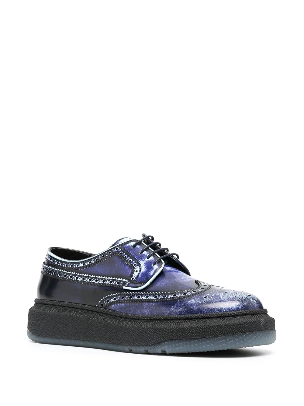 chunky leather brogues - 2