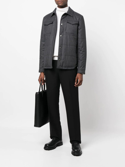 Canali quilted shirt jacket outlook