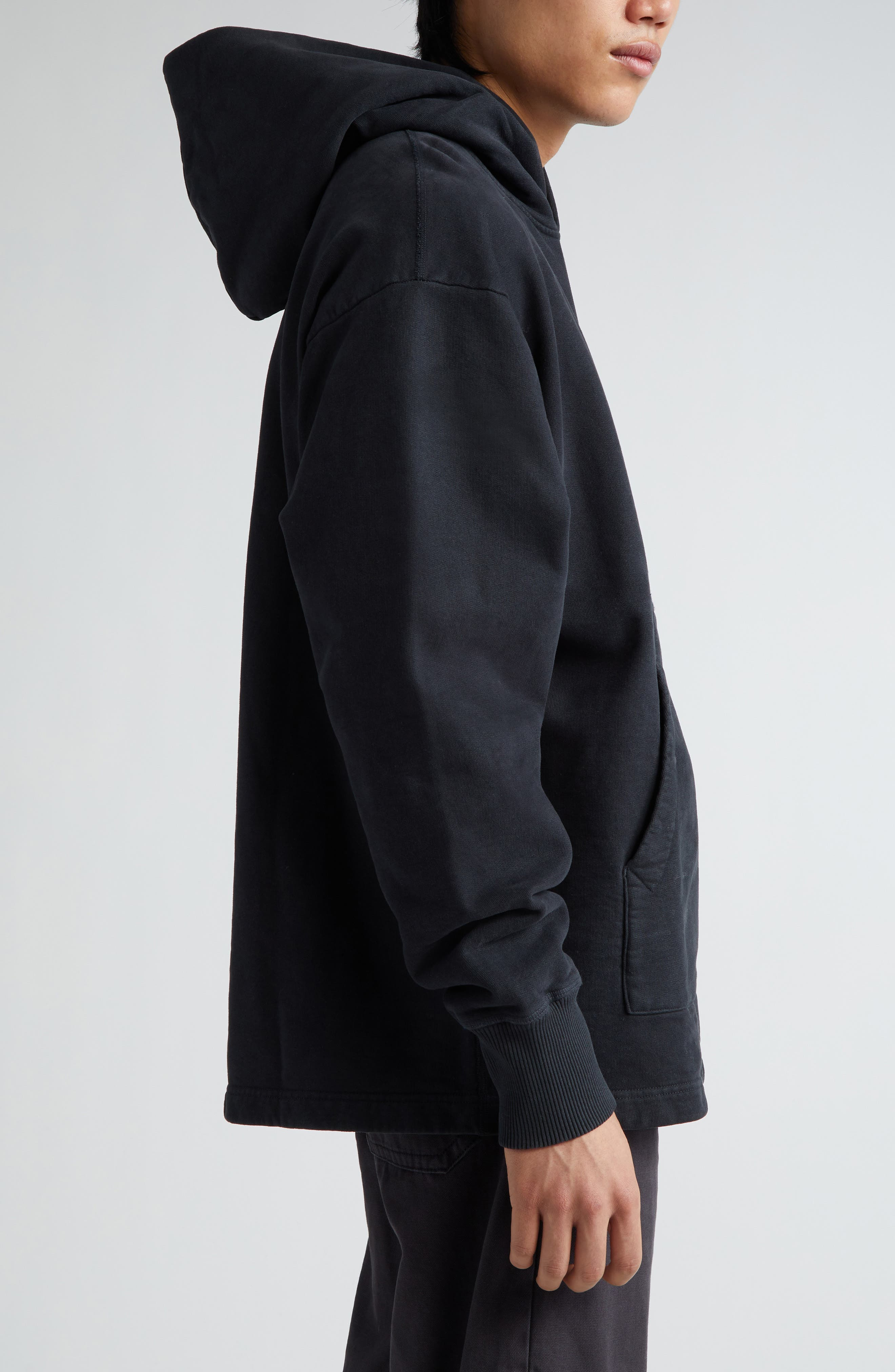 Small Logo Embroidered Organic Cotton Hoodie - 4