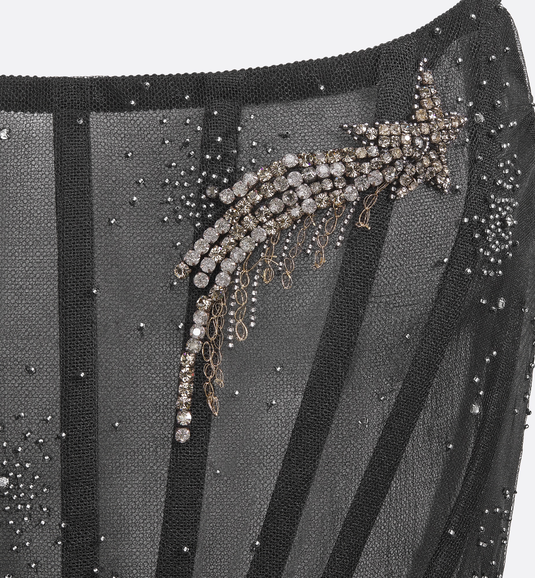 Flared Long Evening Gown - 3