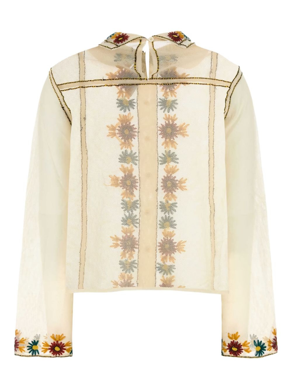 embroidered-flowers shirt - 2
